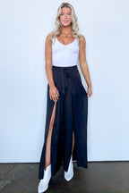  Impressive Perfection Front Slit Flowy Pants - FINAL SALE - Madison and Mallory