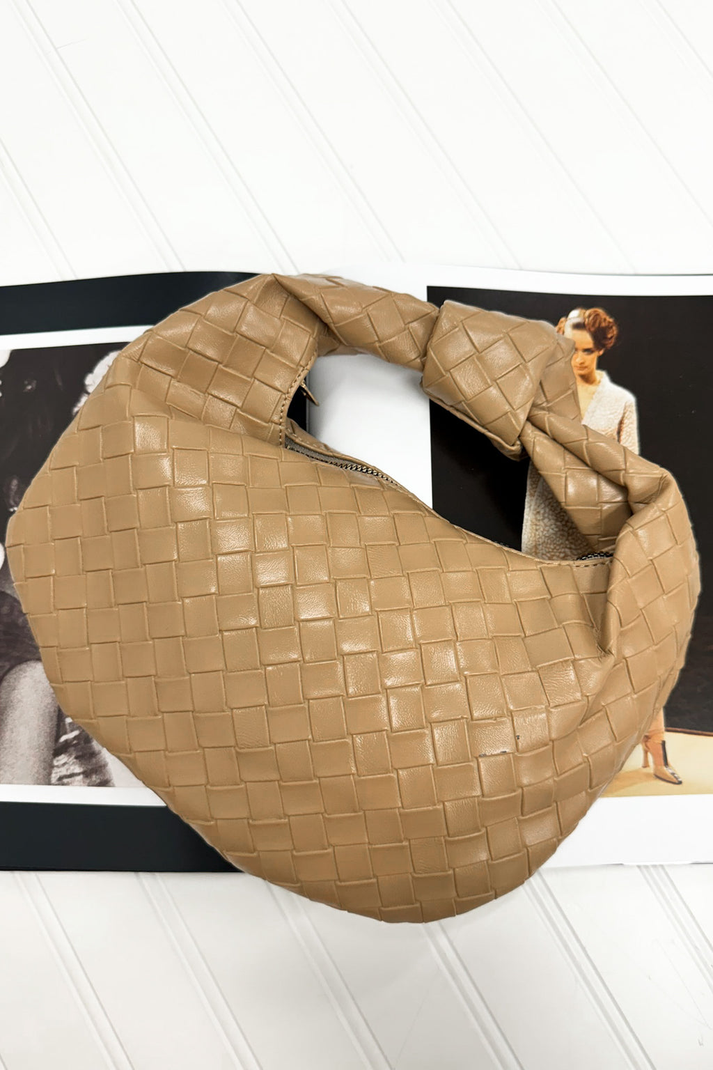 Impressive Detail Woven Knotted Sloucy Hobo Handbag - FINAL SALE - Madison and Mallory