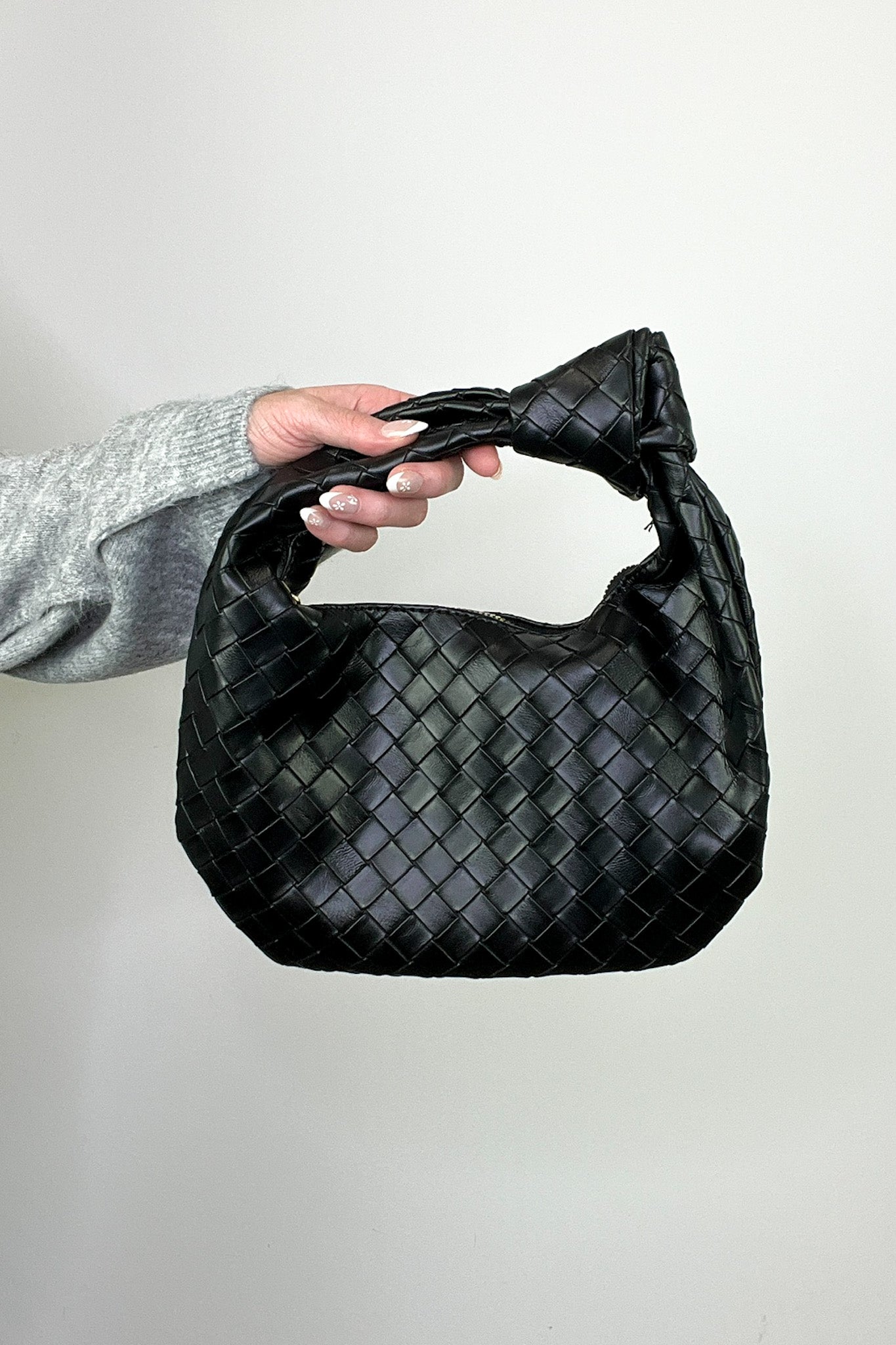 Impressive Detail Woven Knotted Sloucy Hobo Handbag - FINAL SALE - Madison and Mallory