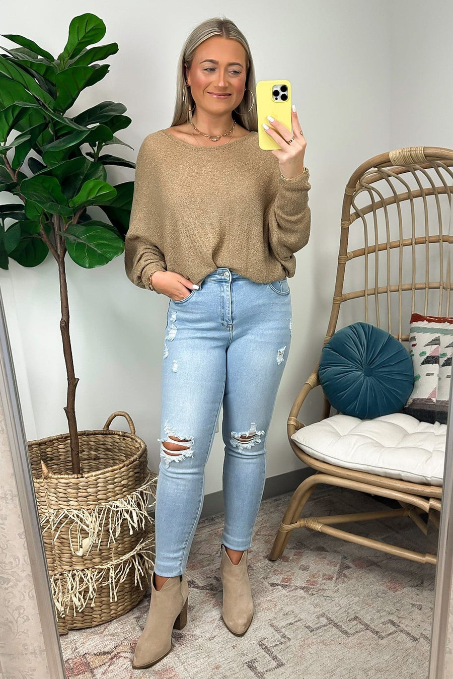  In Attendance Dolman Sleeve Knit Top - Madison and Mallory