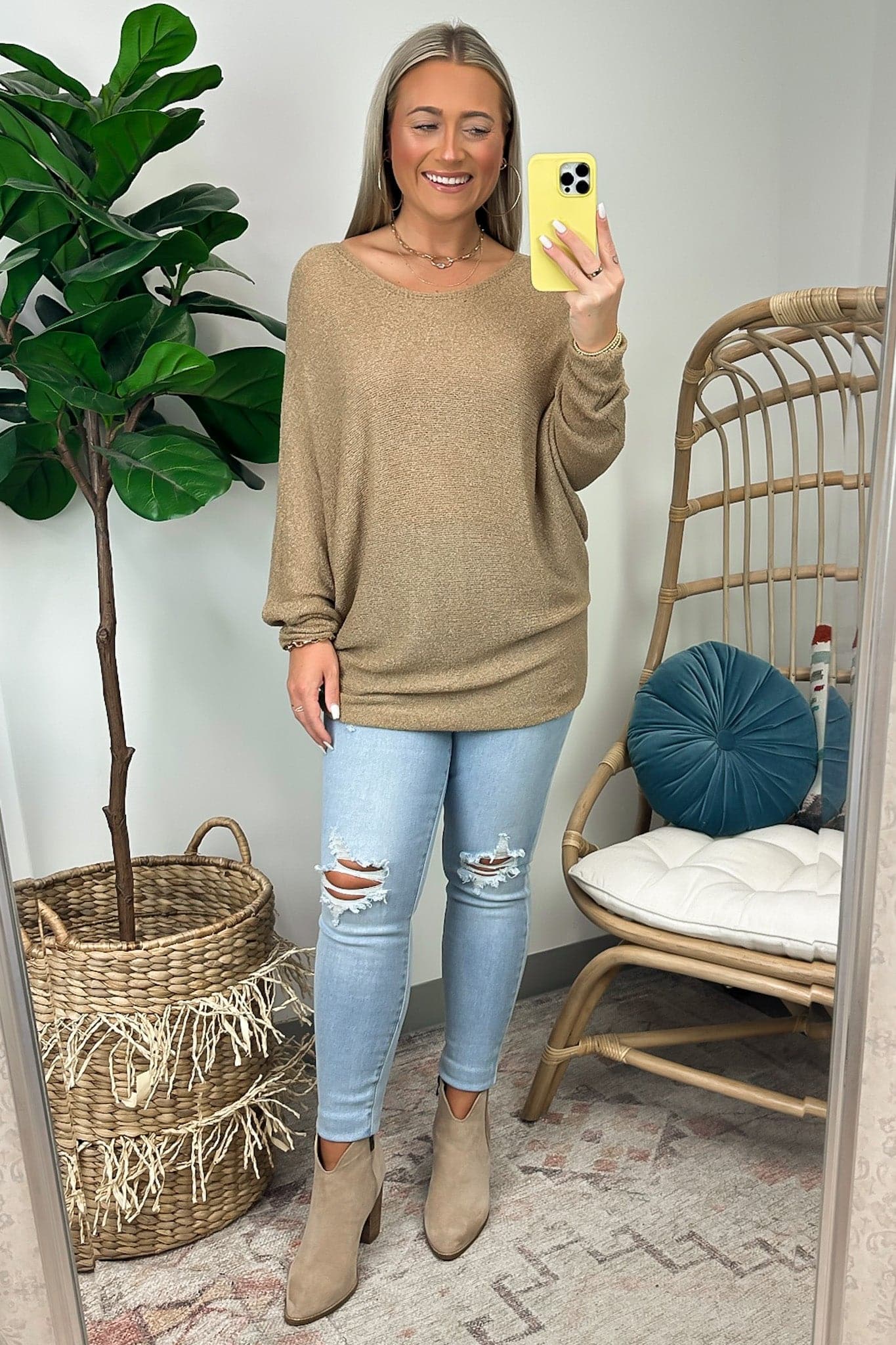  In Attendance Dolman Sleeve Knit Top - FINAL SALE - Madison and Mallory