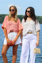 In the Haze Blend Melange Relaxed Top - Madison and Mallory