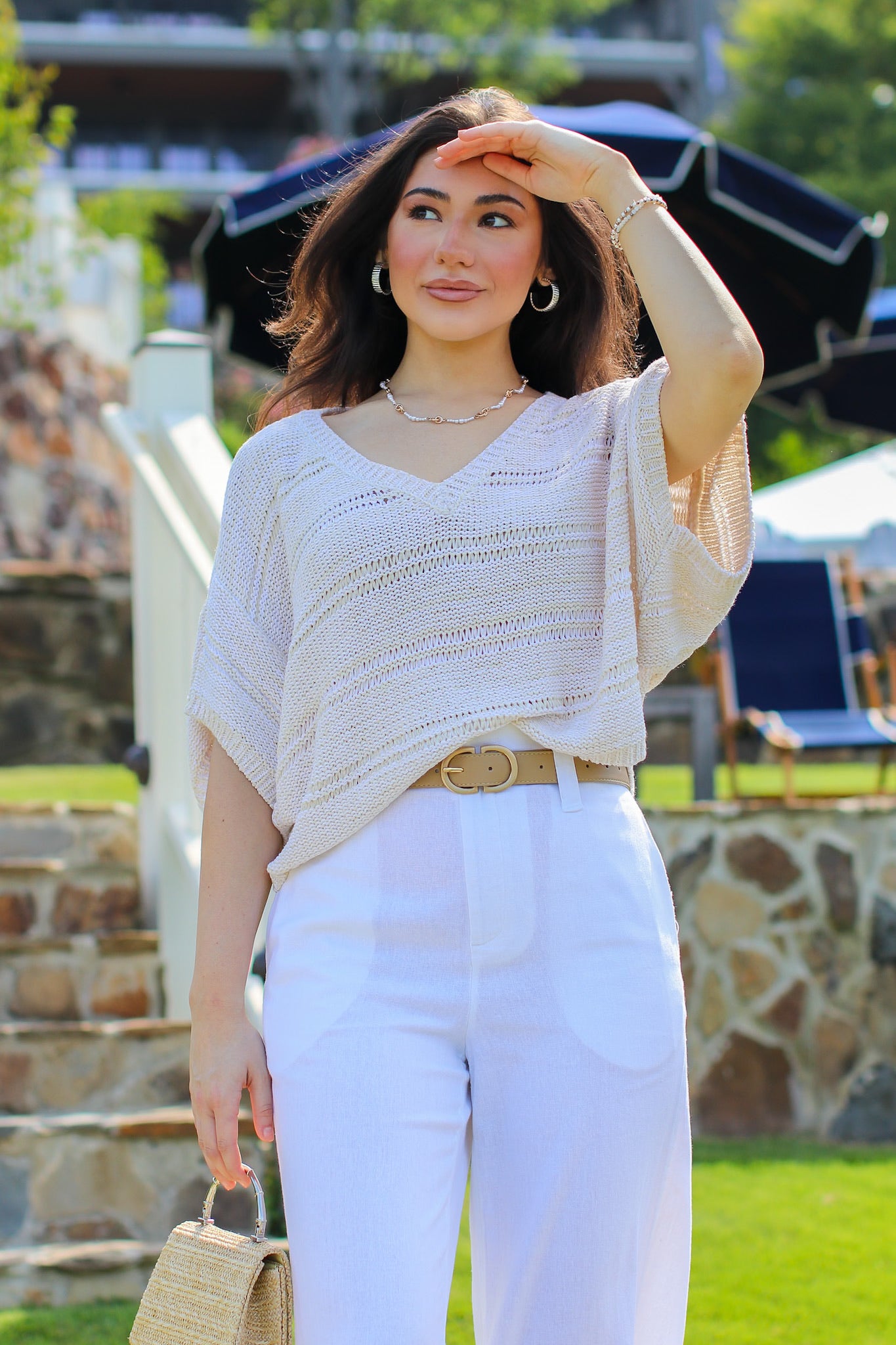In the Haze Blend Melange Relaxed Top - Madison and Mallory
