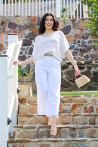 In the Haze Blend Melange Relaxed Top - Madison and Mallory