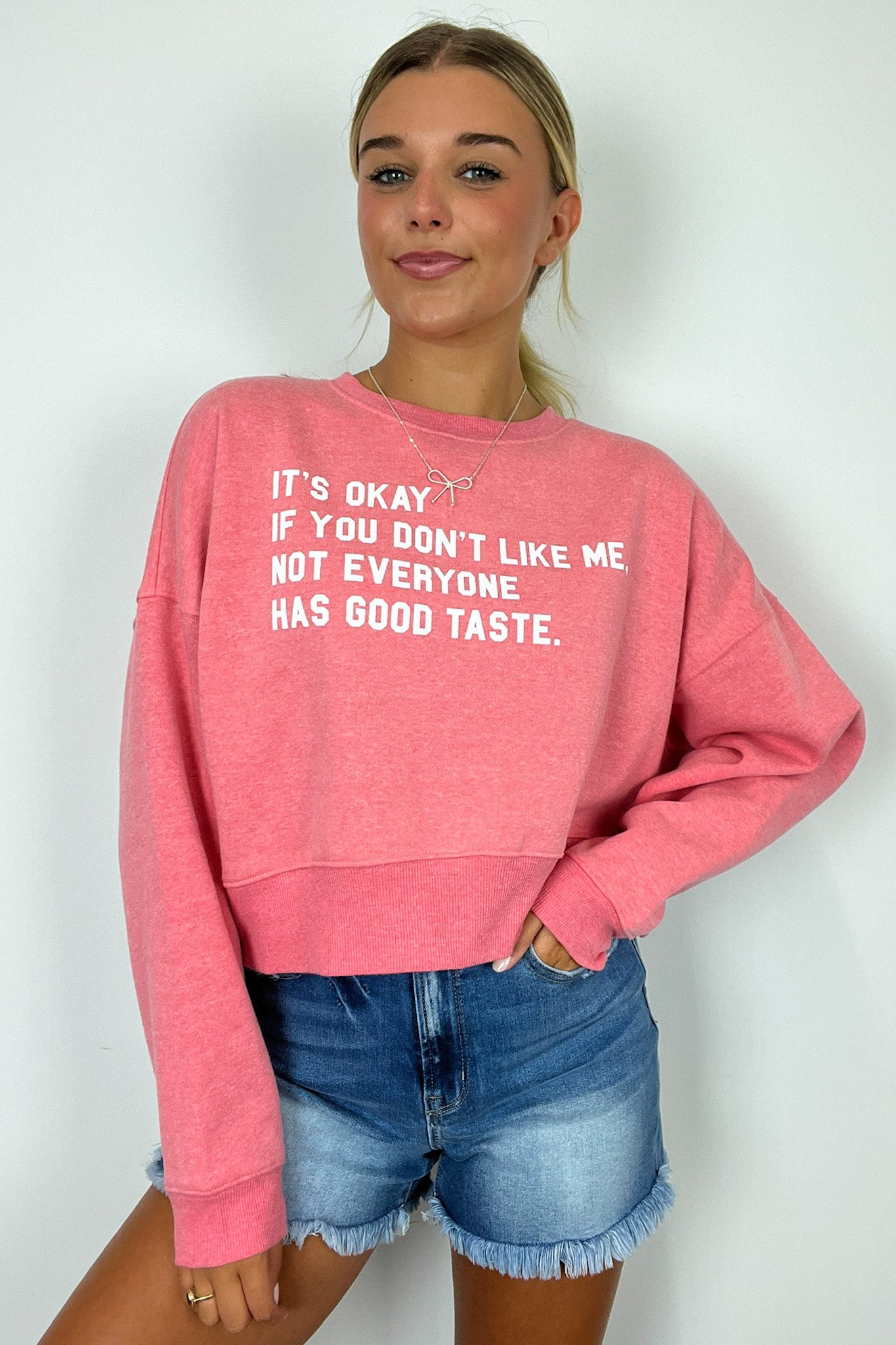  It's OK if you don't like me Graphic Pullover - Madison and Mallory