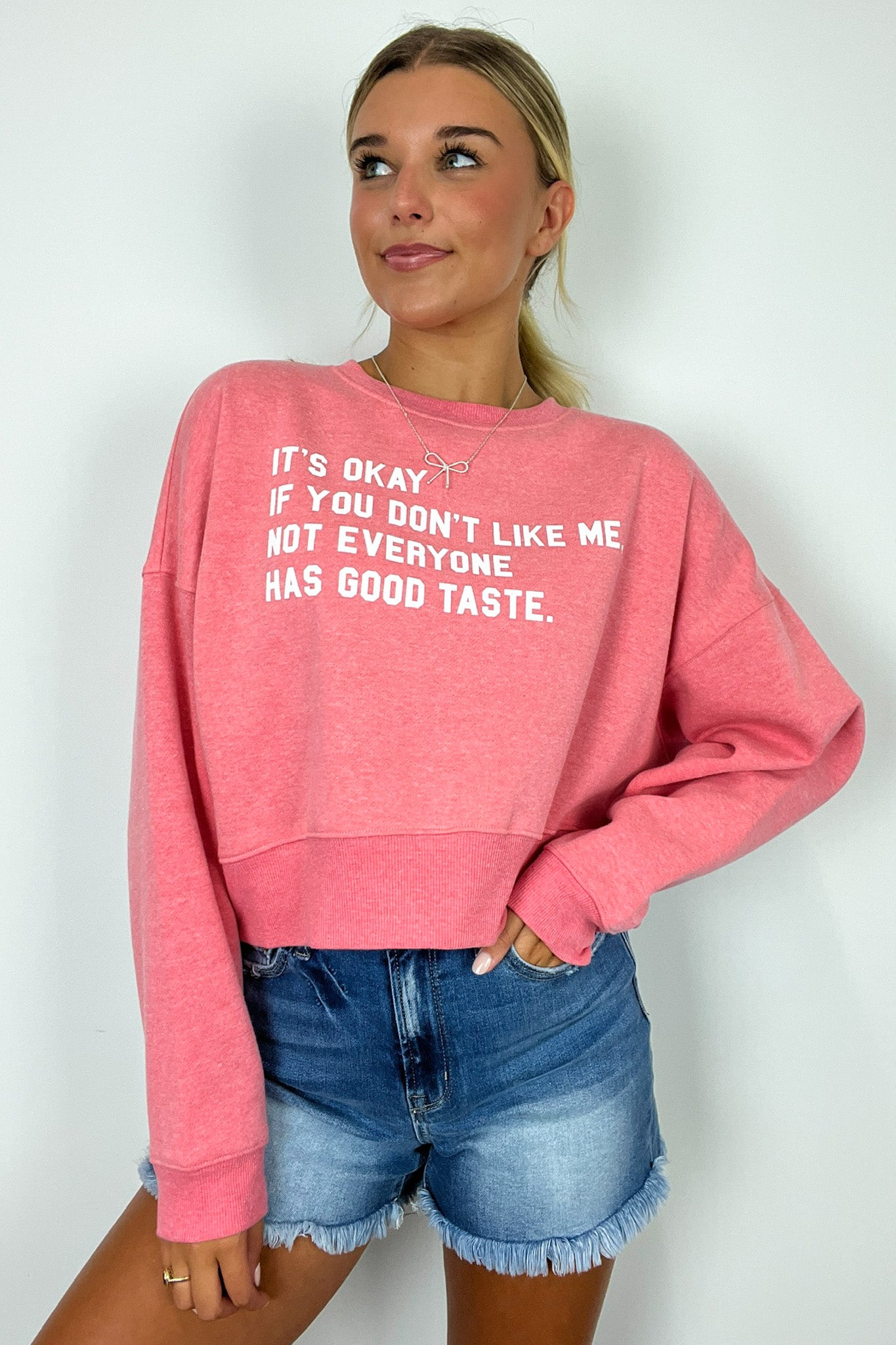  It's OK if you don't like me Graphic Pullover - Madison and Mallory