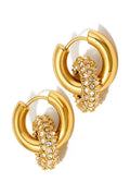 Ivy Interlock Hoop Earrings - Madison and Mallory