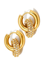 Ivy Interlock Hoop Earrings - Madison and Mallory