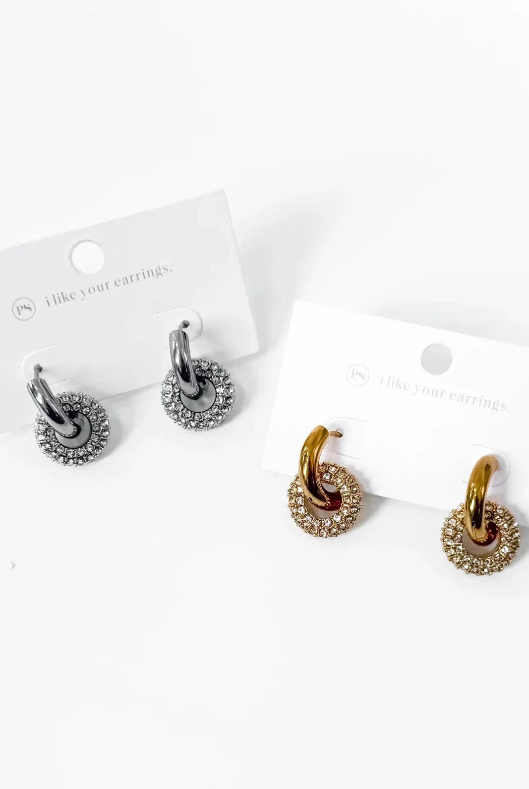 Ivy Interlock Hoop Earrings - Madison and Mallory