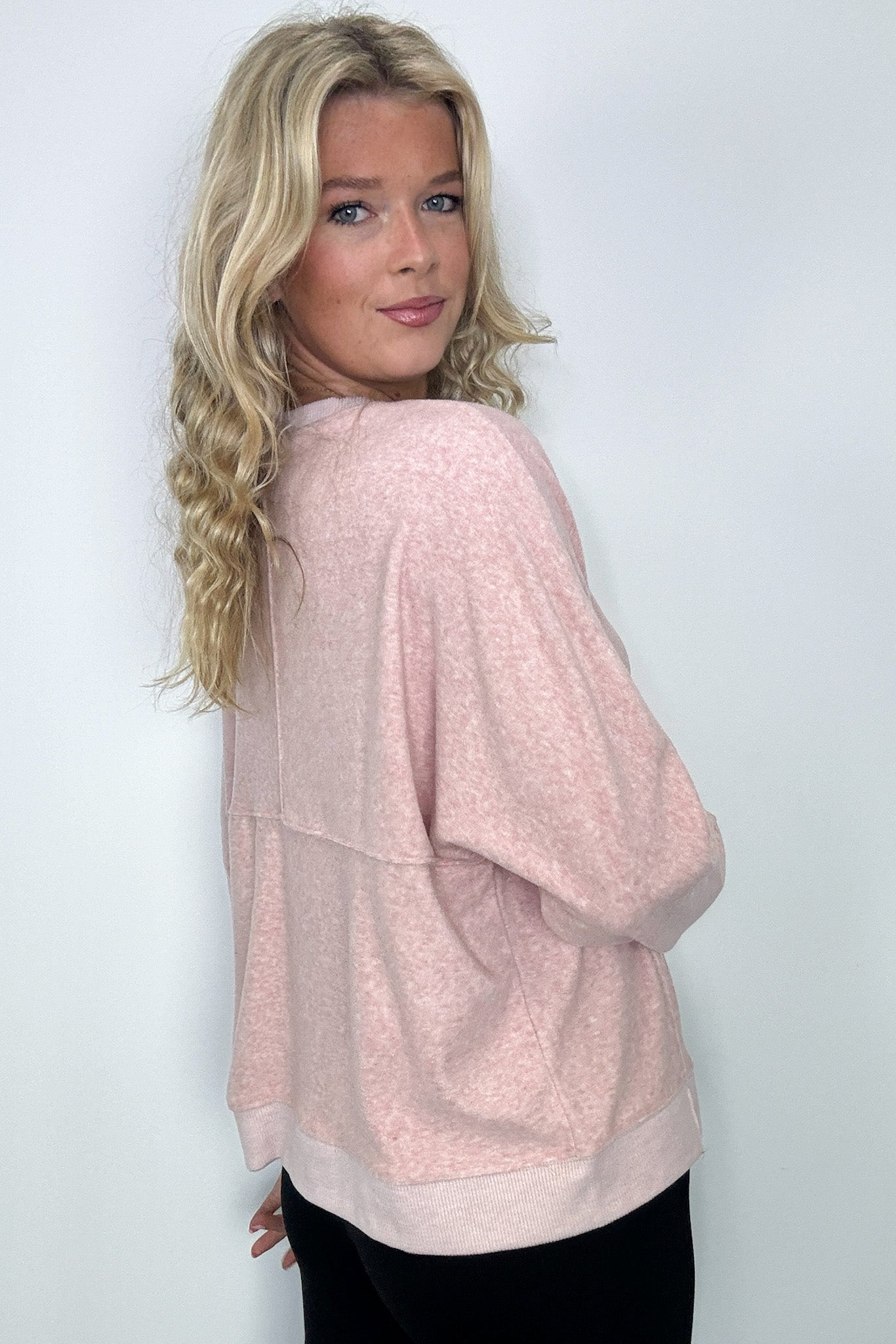 Janay Oversized Contrast Knit Pullover - FINAL SALE - Madison and Mallory