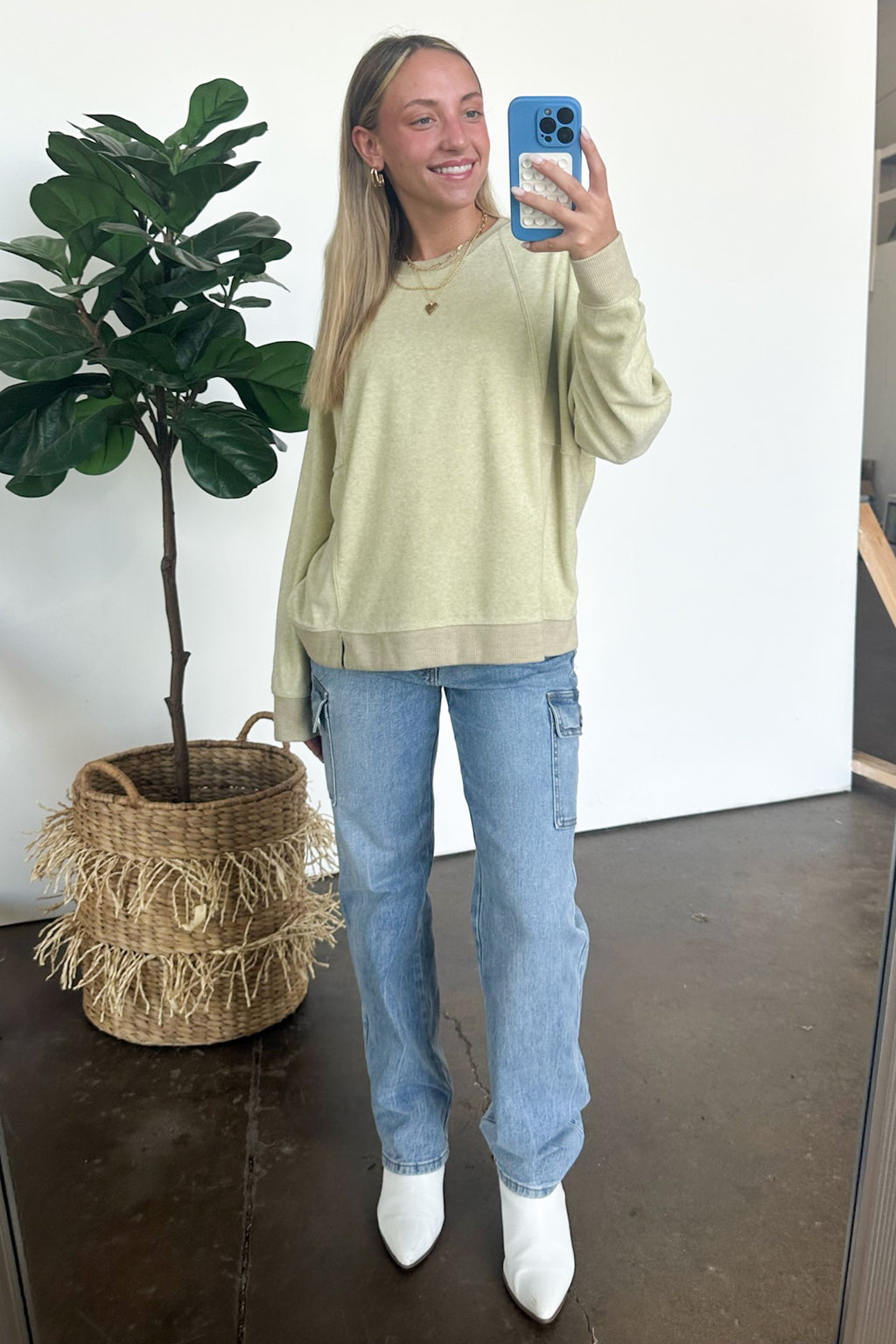 Janay Oversized Contrast Knit Pullover - FINAL SALE - Madison and Mallory