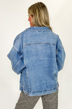 Janetta Relaxed Fit Denim Jacket - Madison and Mallory