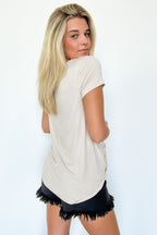  Jayme V-Neck Short Sleeve Top - FINAL SALE - Madison and Mallory