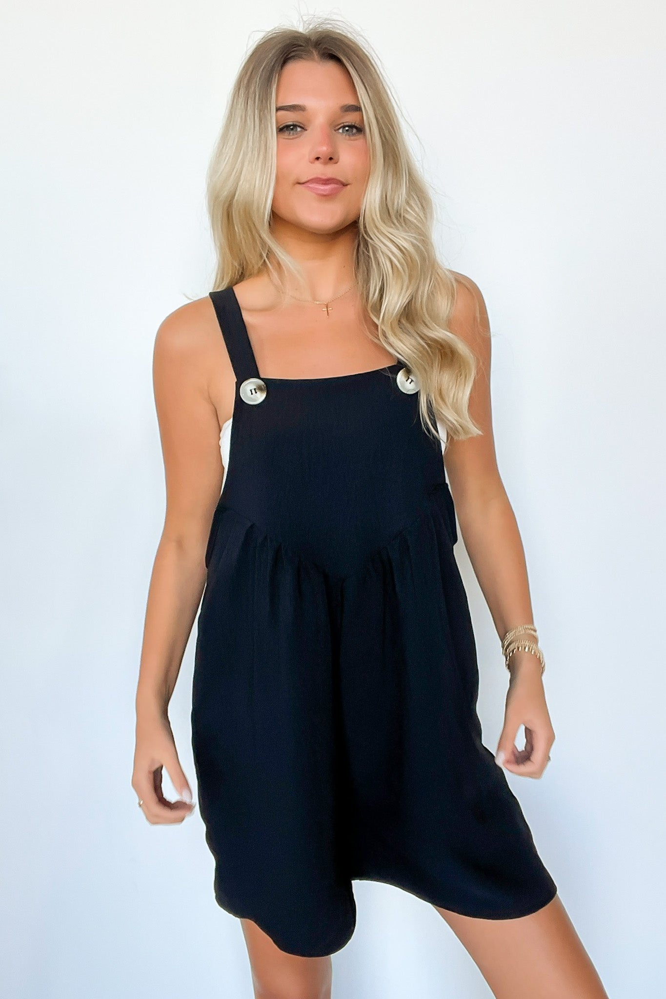  Jeani Lightweight Overall Romper - Madison and Mallory