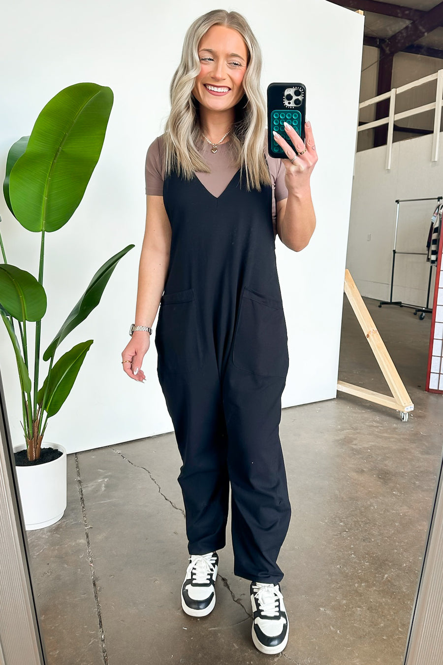  Jeayne Relaxed Fit V-Neck Jumpsuit - Madison and Mallory