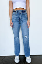  Jessica 90's Wide Straight Leg Jeans - Madison and Mallory