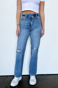 25 / Light Jessica 90's Wide Straight Leg Jeans - Madison and Mallory