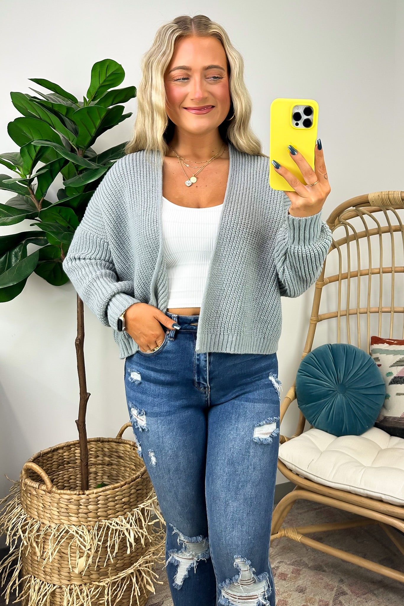 Jordie Drop Shoulder Knit Cardigan - FINAL SALE · Madison + Mallory