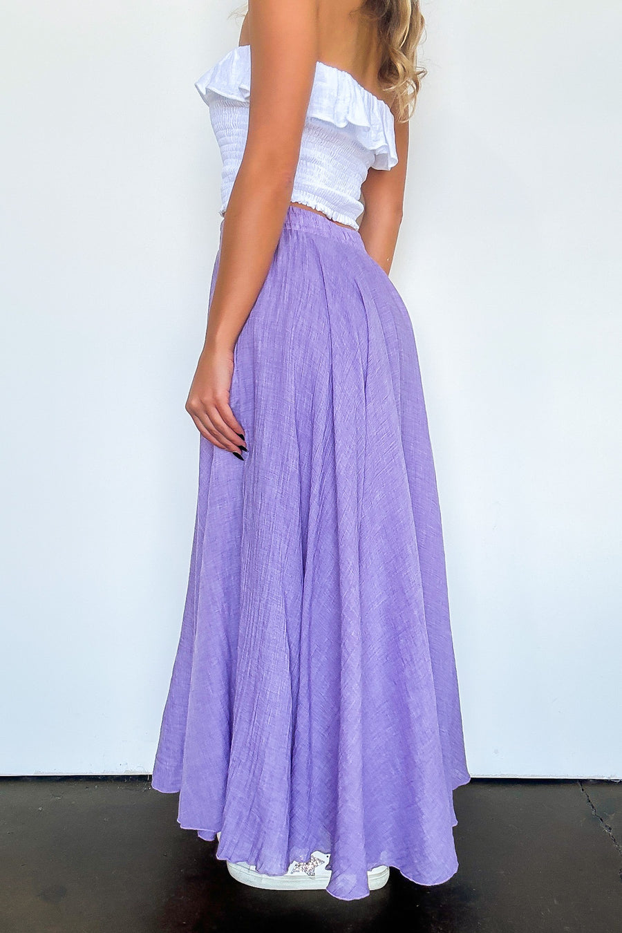 Julianna High Waist Woven Maxi Skirt - FINAL SALE - Madison and Mallory