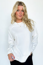 Julien Knit Side Slit Pullover - FINAL SALE - Madison and Mallory