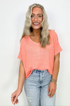 Julietta V-Neck Cropped Short Sleeve Top - BACK IN STOCK - Madison and Mallory