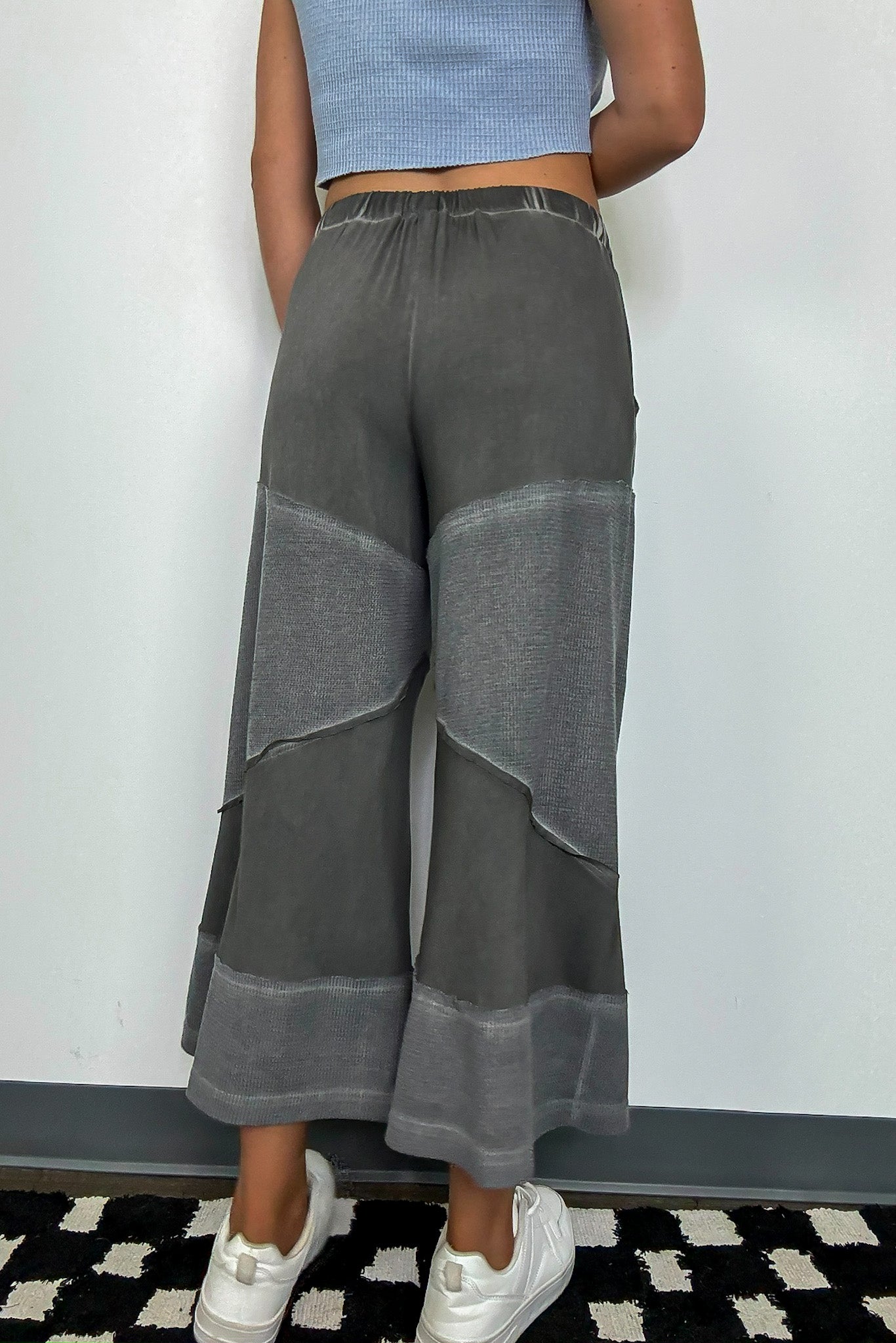 Juniper Contrast Knit Flowy Pants - FINAL SALE - Madison and Mallory