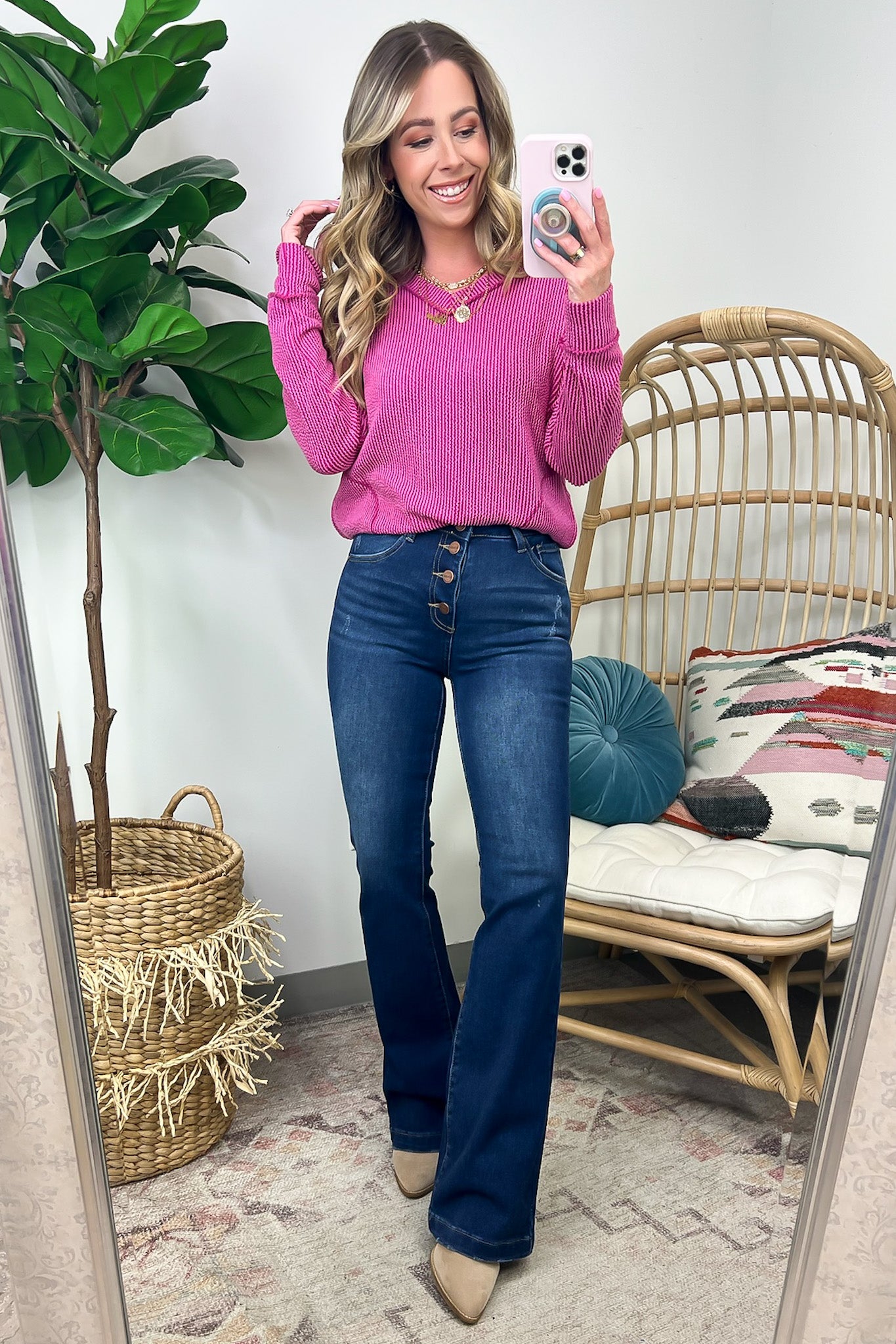 Calça jeans best sale flare cropped