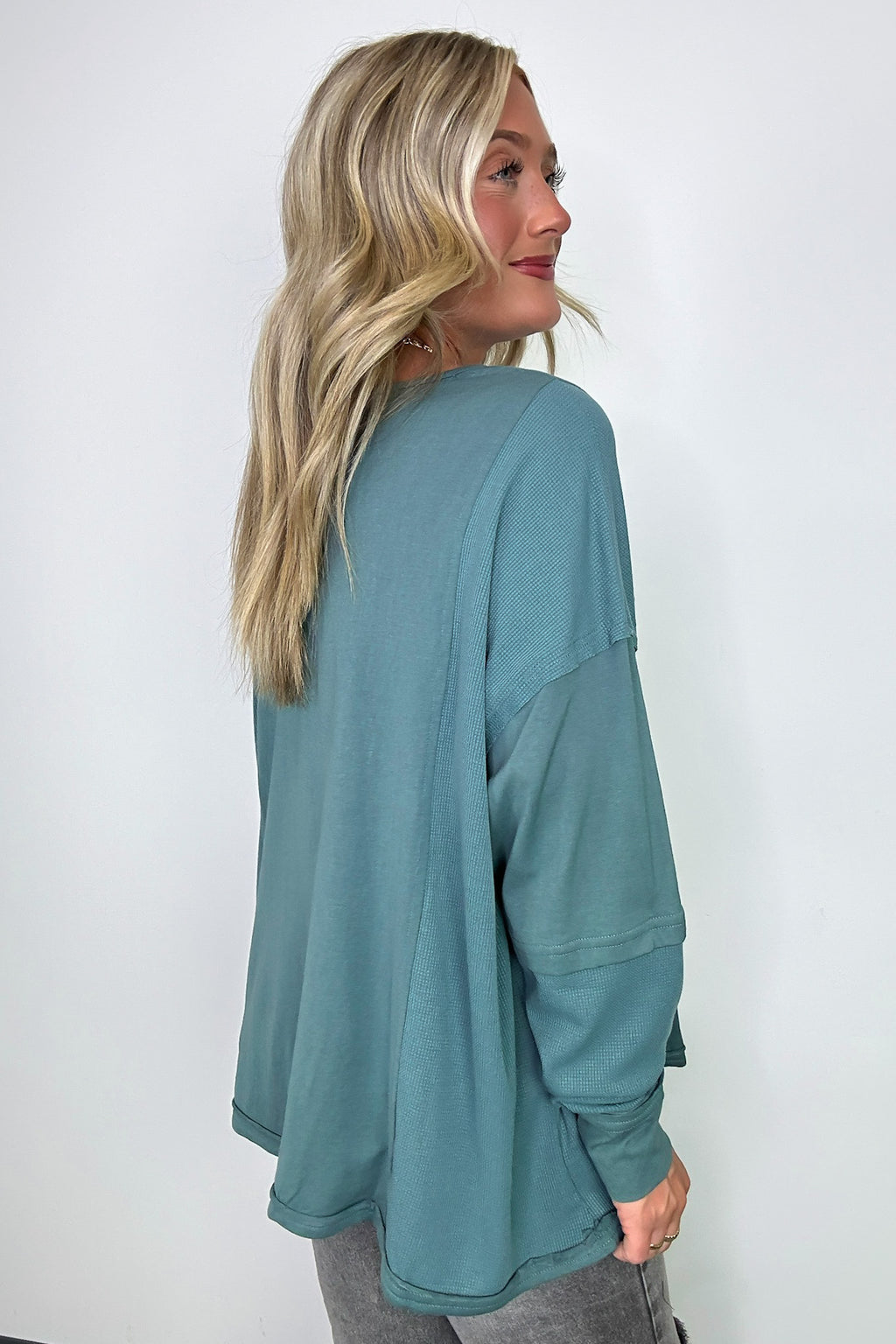  Kaida Relaxed Color Block Pocket Top - BACK IN STOCK - Madison and Mallory