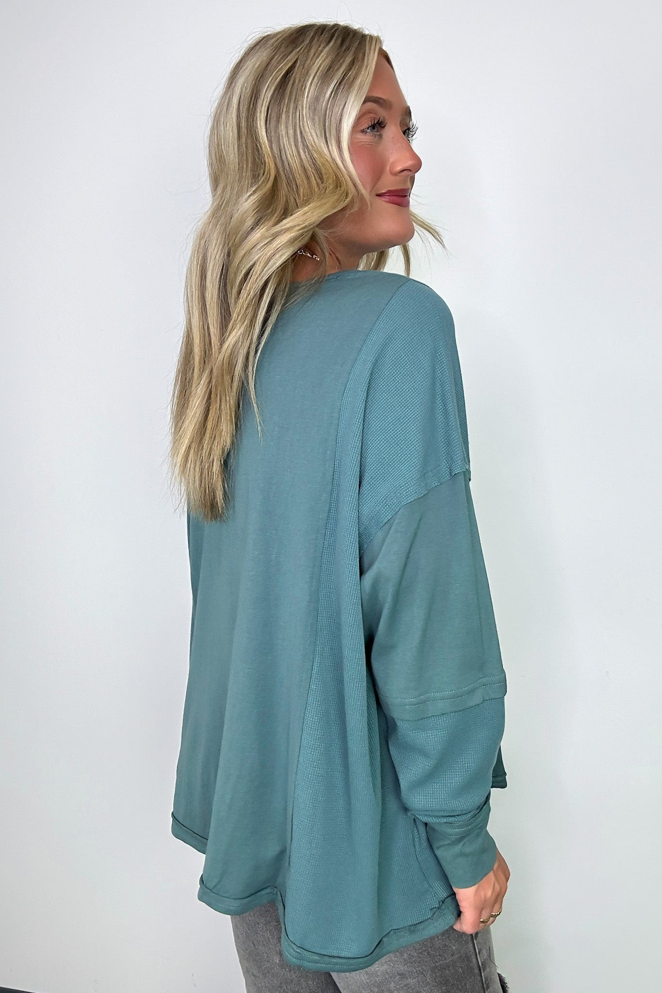  Kaida Relaxed Color Block Pocket Top - BACK IN STOCK - Madison and Mallory