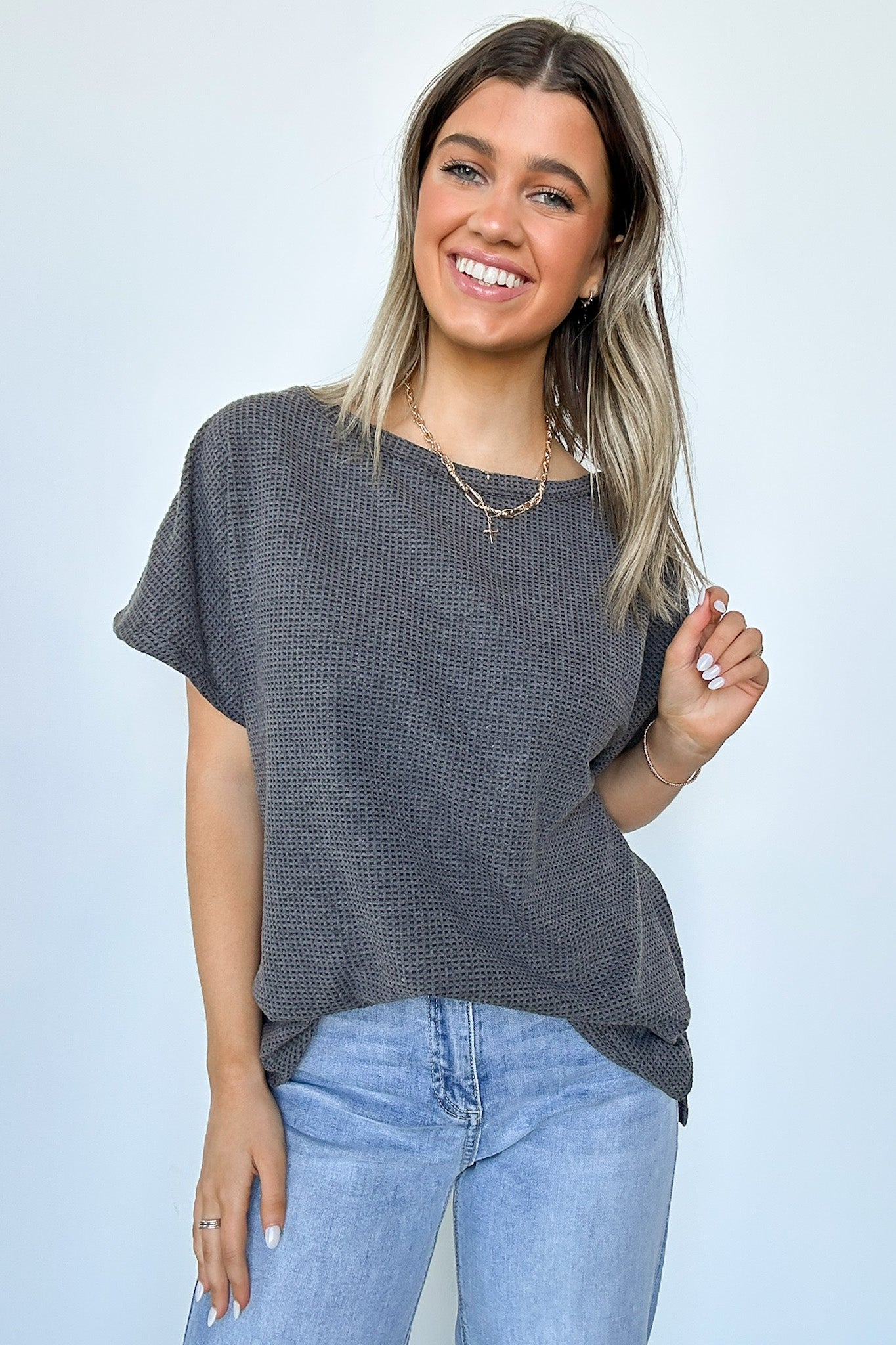  Kailah Dolman Sleeve Relaxed Top - FINAL SALE - Madison and Mallory