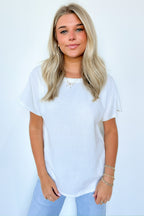 Ivory / S Kailah Dolman Sleeve Relaxed Top - FINAL SALE - Madison and Mallory