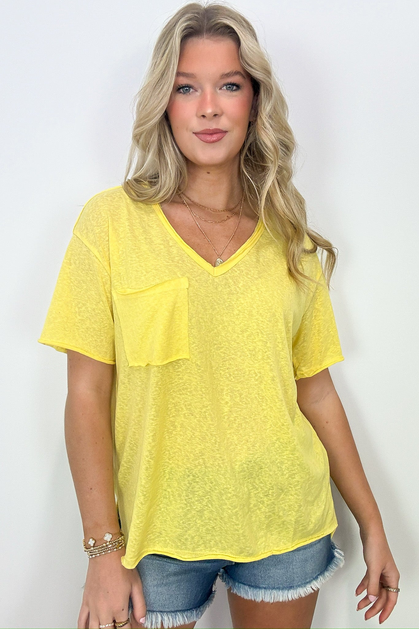  Kailani Effortless Relaxed Pocket Tee - FINAL SALE - Madison and Mallory