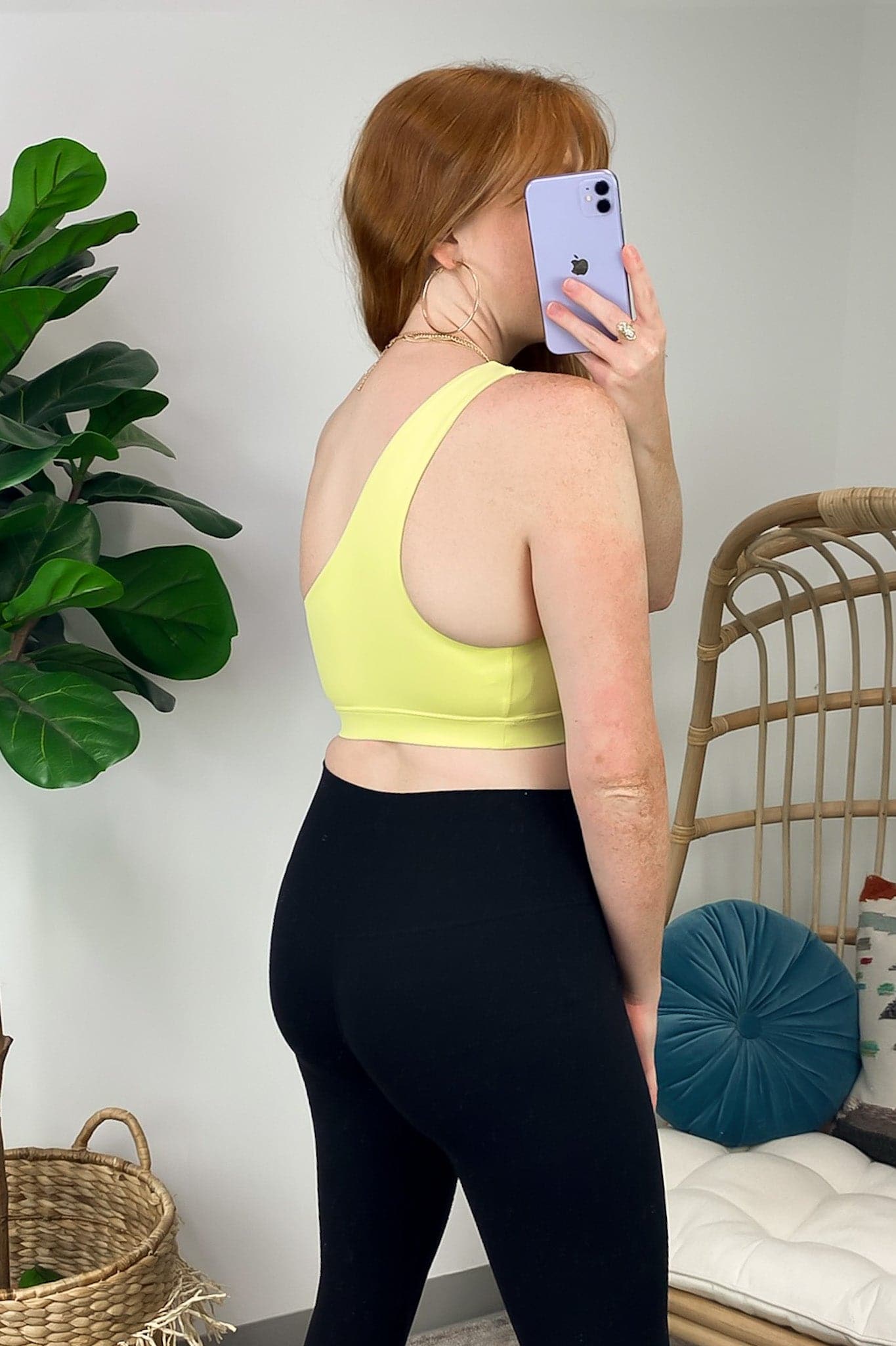  Kaiyah One Shoulder Active Crop Top - FINAL SALE - Madison and Mallory