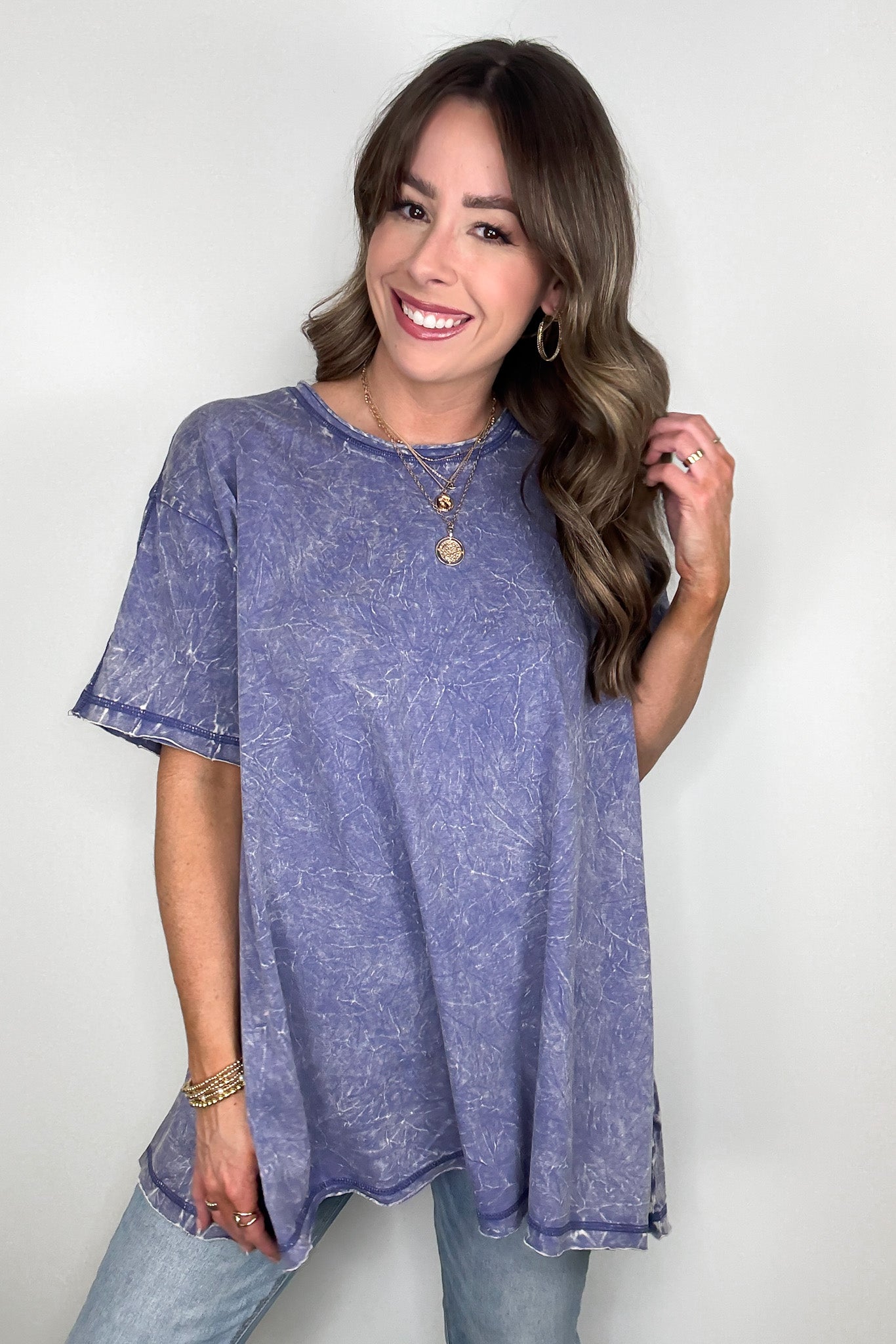 Marlin / SM Kala Washed Drop Shoulder Relaxed Top - BACK IN STOCK - Madison and Mallory