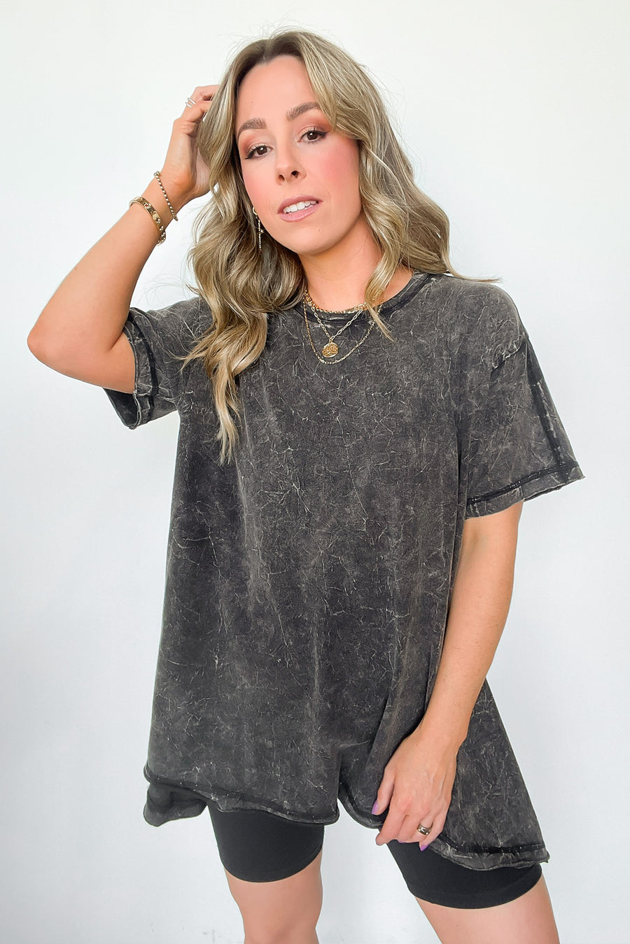  Kala Washed Drop Shoulder Relaxed Top - BACK IN STOCK - Madison and Mallory