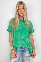  Kala Washed Drop Shoulder Relaxed Top - BACK IN STOCK - Madison and Mallory