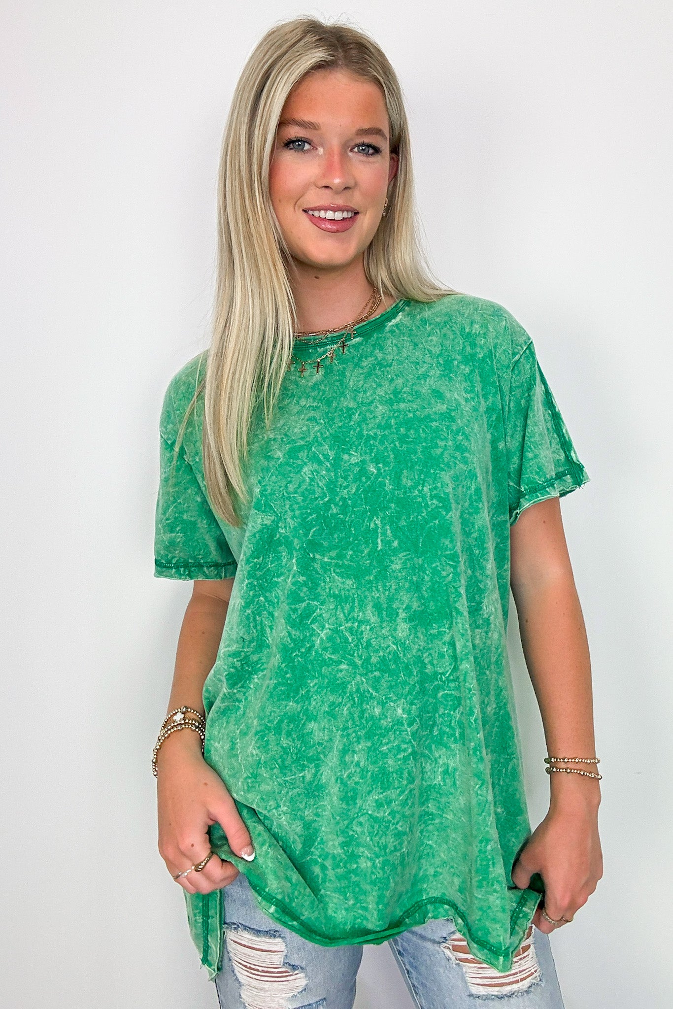  Kala Washed Drop Shoulder Relaxed Top - Madison and Mallory