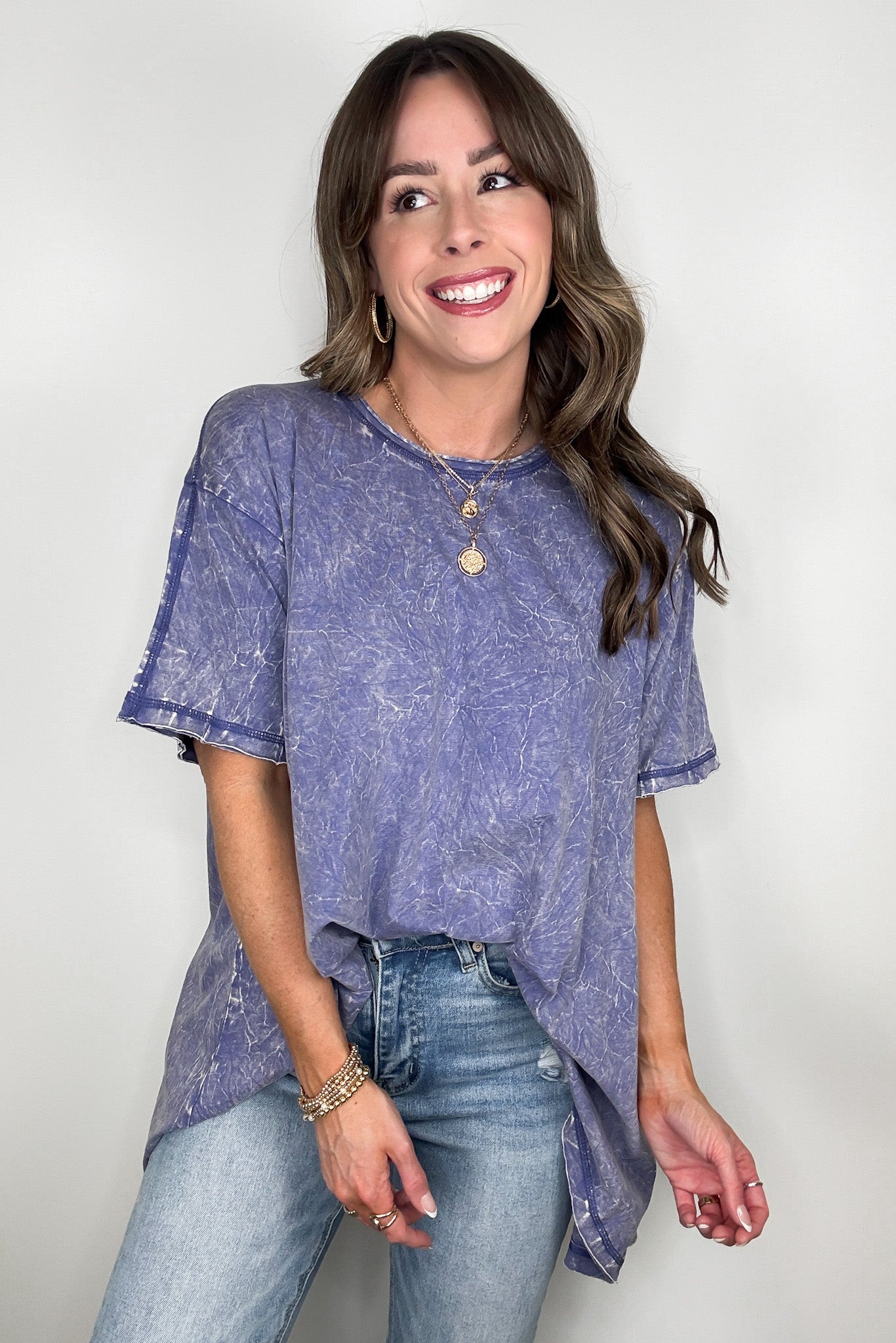 Kala Washed Drop Shoulder Relaxed Top - BACK IN STOCK - Madison and Mallory