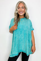 Kala Washed Drop Shoulder Relaxed Top - Madison and Mallory
