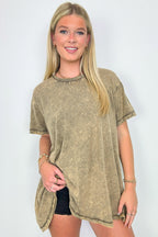  Kala Washed Drop Shoulder Relaxed Top - BACK IN STOCK - Madison and Mallory