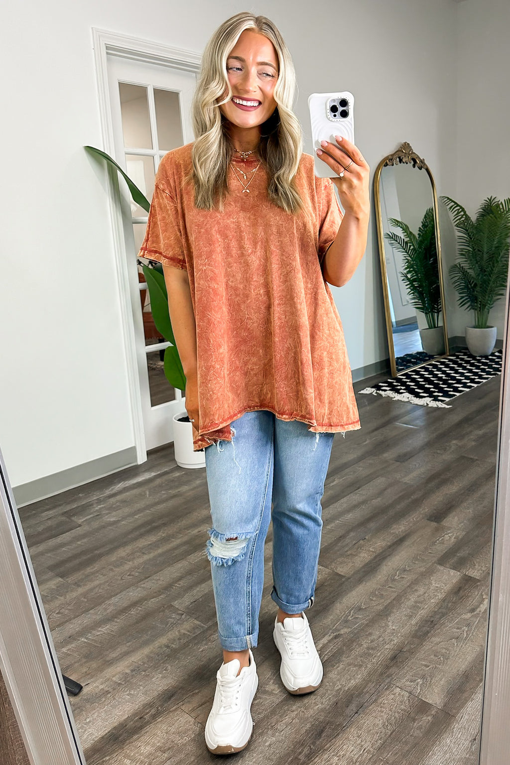  Kala Washed Drop Shoulder Relaxed Top - BACK IN STOCK - Madison and Mallory