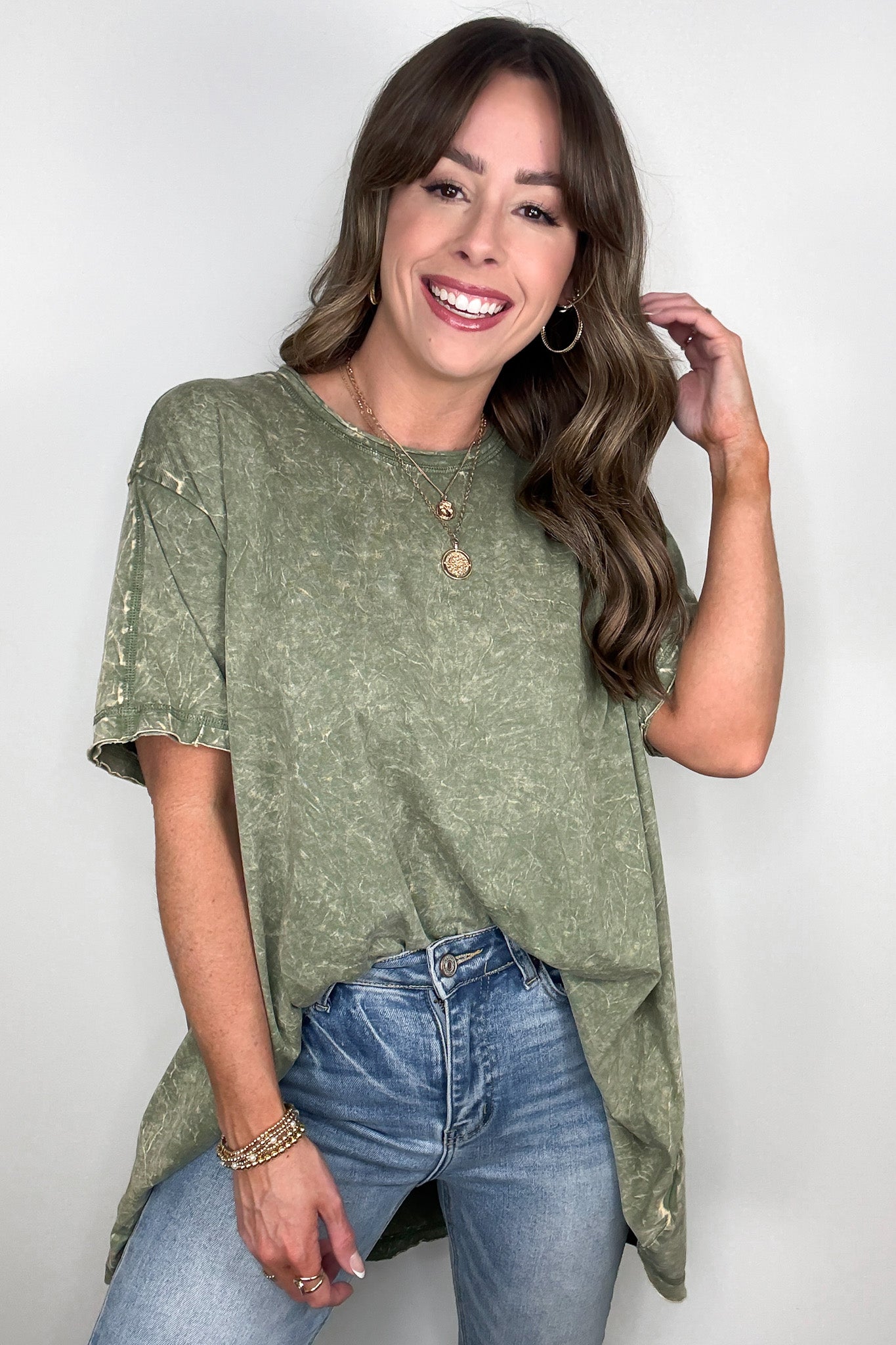 Kala Washed Drop Shoulder Relaxed Top - BACK IN STOCK - Madison and Mallory