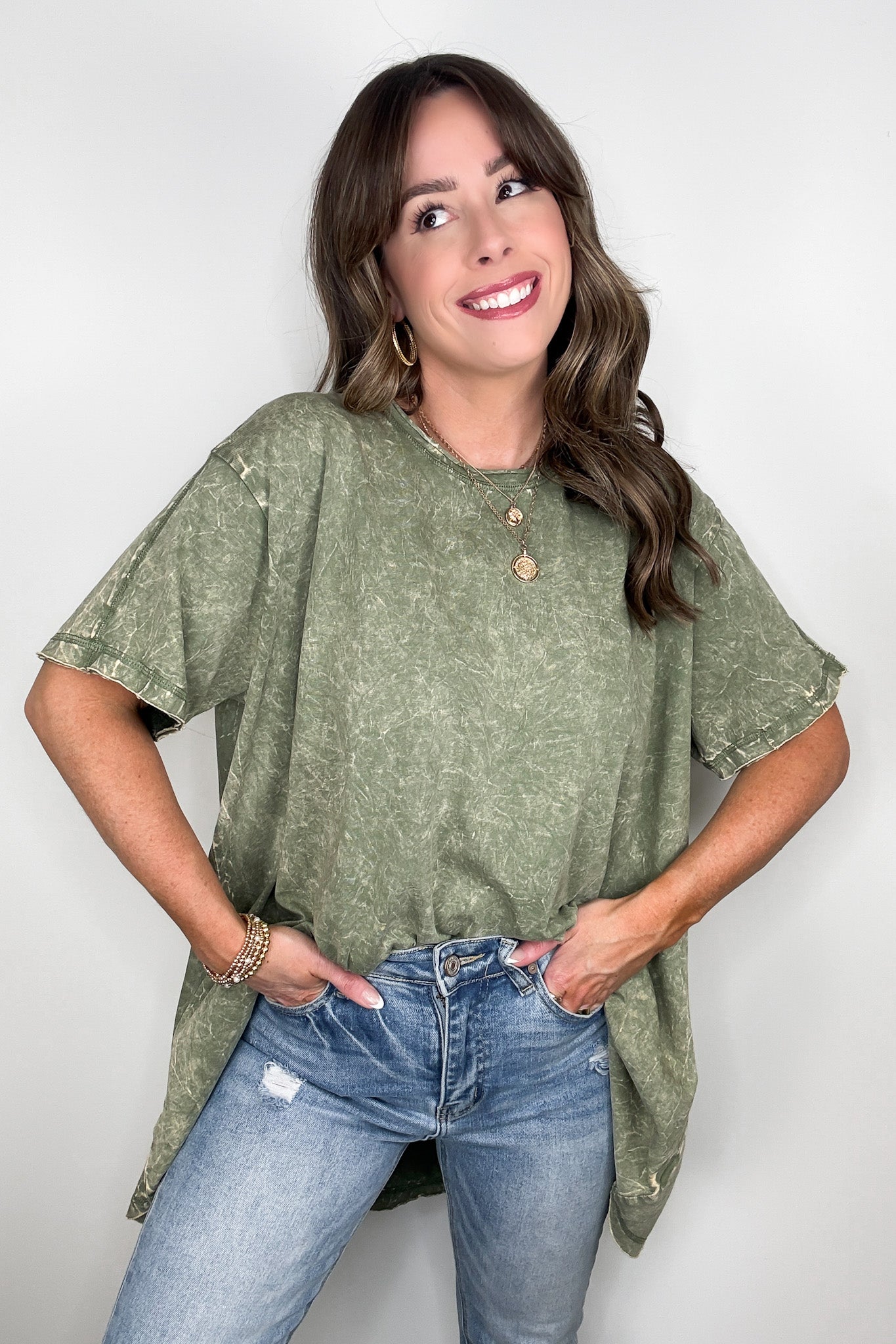 Kala Washed Drop Shoulder Relaxed Top - BACK IN STOCK - Madison and Mallory