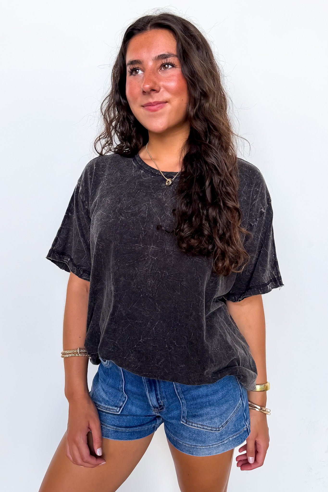 Kala Washed Drop Shoulder Relaxed Top - BACK IN STOCK