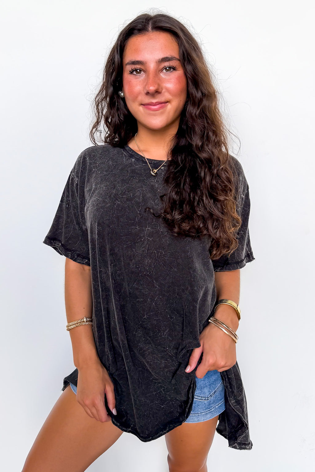 Kala Washed Drop Shoulder Relaxed Top - BACK IN STOCK