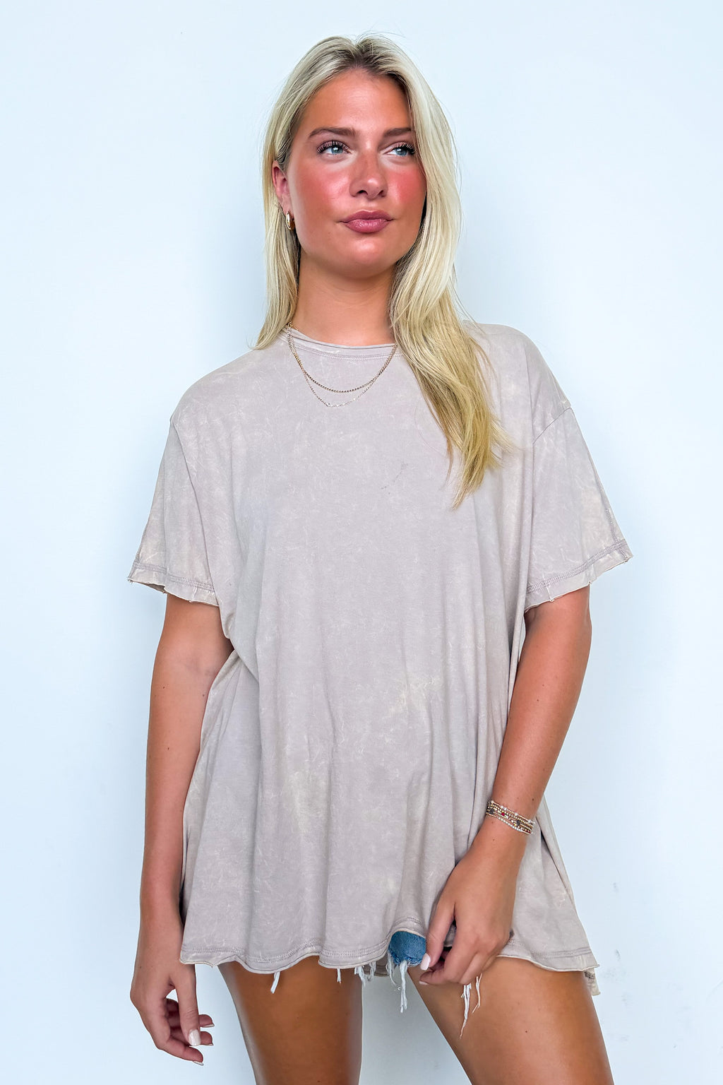 Kala Washed Drop Shoulder Relaxed Top - Madison and Mallory