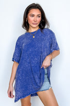 Kala Washed Drop Shoulder Relaxed Top - Madison and Mallory
