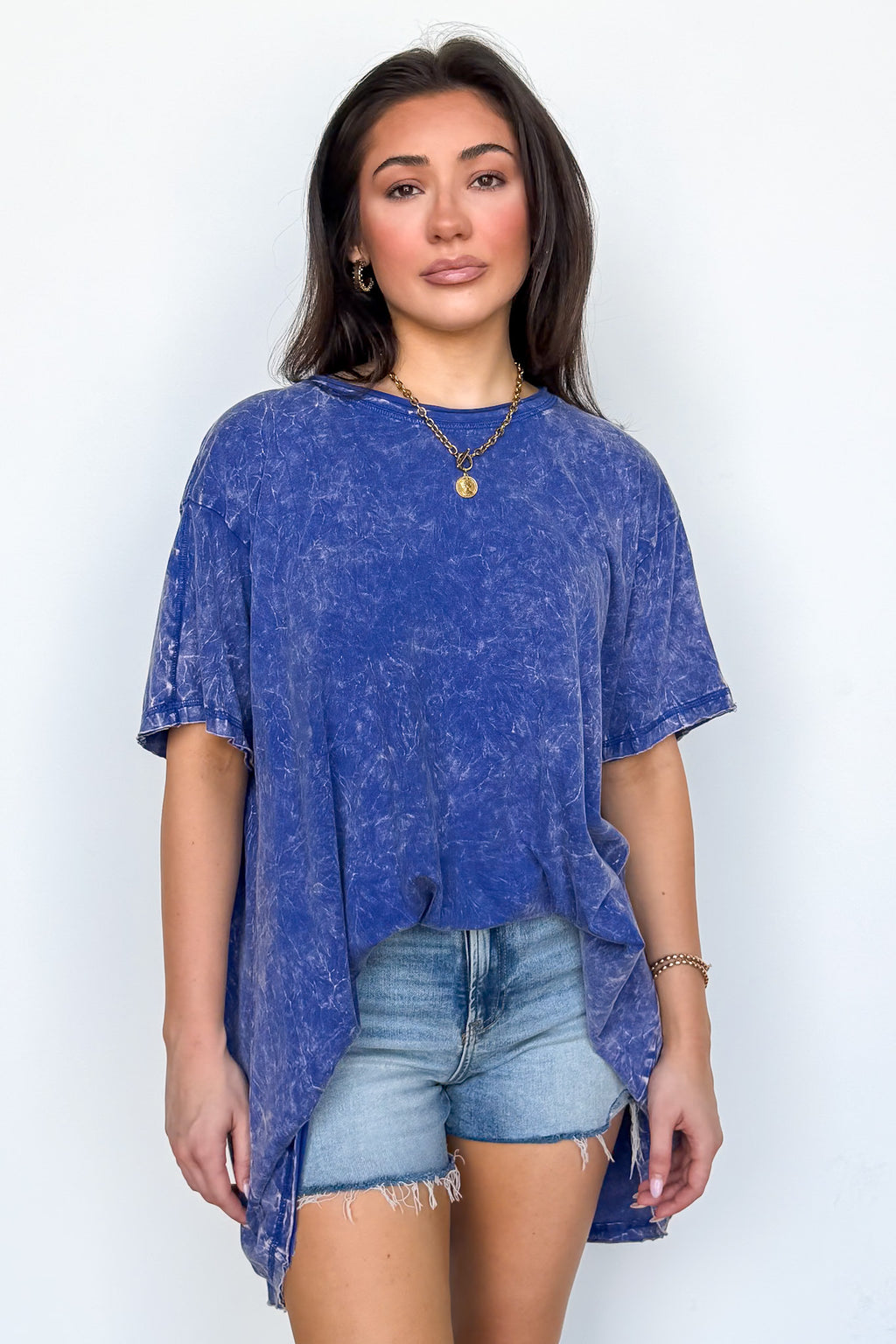 Kala Washed Drop Shoulder Relaxed Top