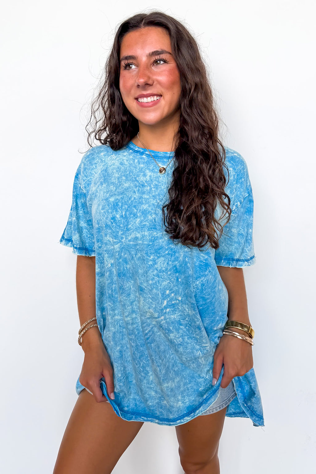 Kala Washed Drop Shoulder Relaxed Top