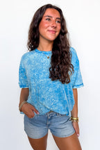 Kala Washed Drop Shoulder Relaxed Top - BACK IN STOCK
